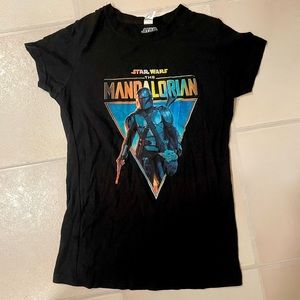 Star Wars The Mandalorian Hot Topic Grogu The Child Sunset Graphic Shirt